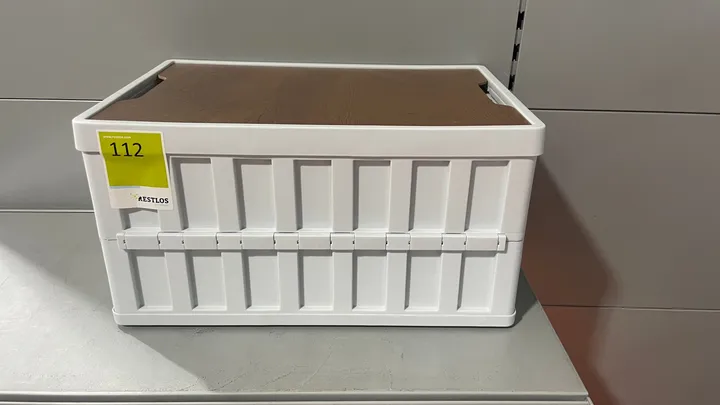Faltbare Aufbewahrungsbox mit Holzdeckel